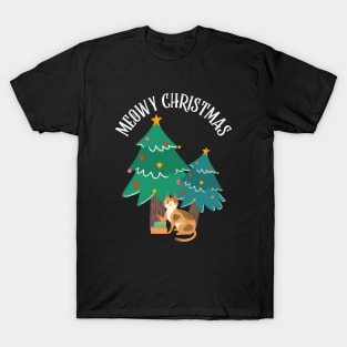 Meowy Christmas T-Shirt